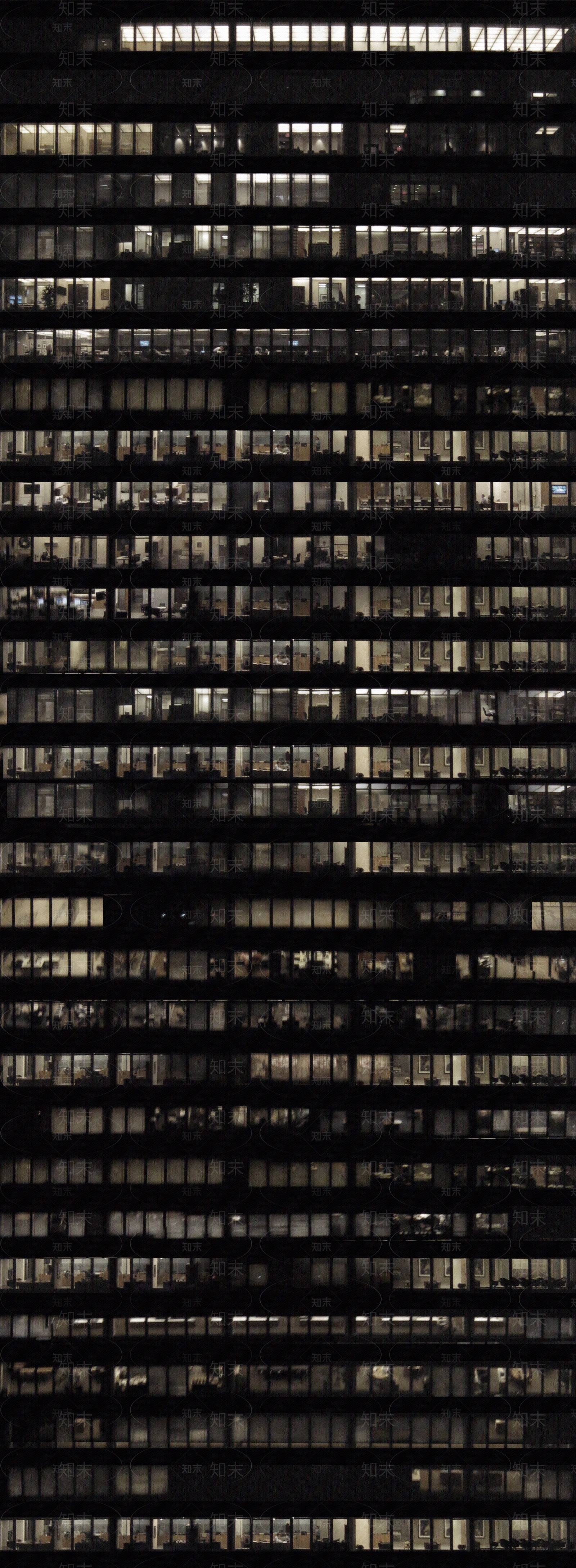 建筑外立面玻璃外景夜晚窗户办公室内夜景玻璃贴图下载【ID:1147670691】