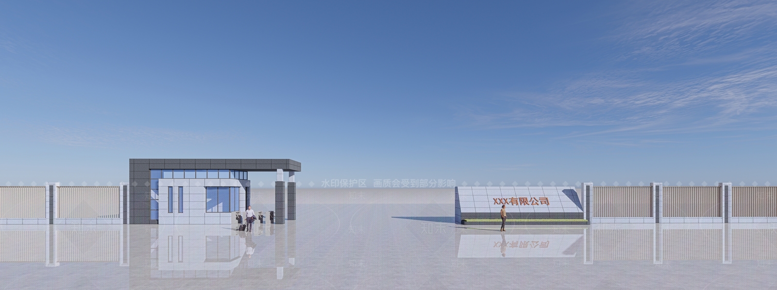 现代厂房大门SU模型下载【ID:1143537915】