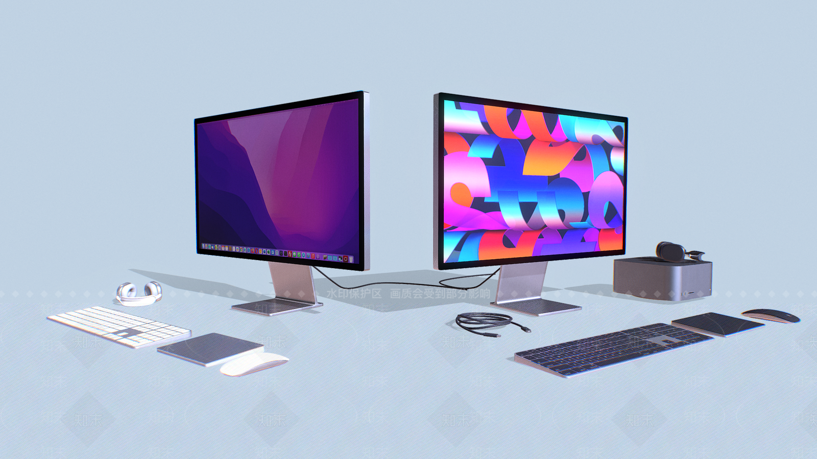 苹果台式电脑SU模型下载【ID:1143542312】