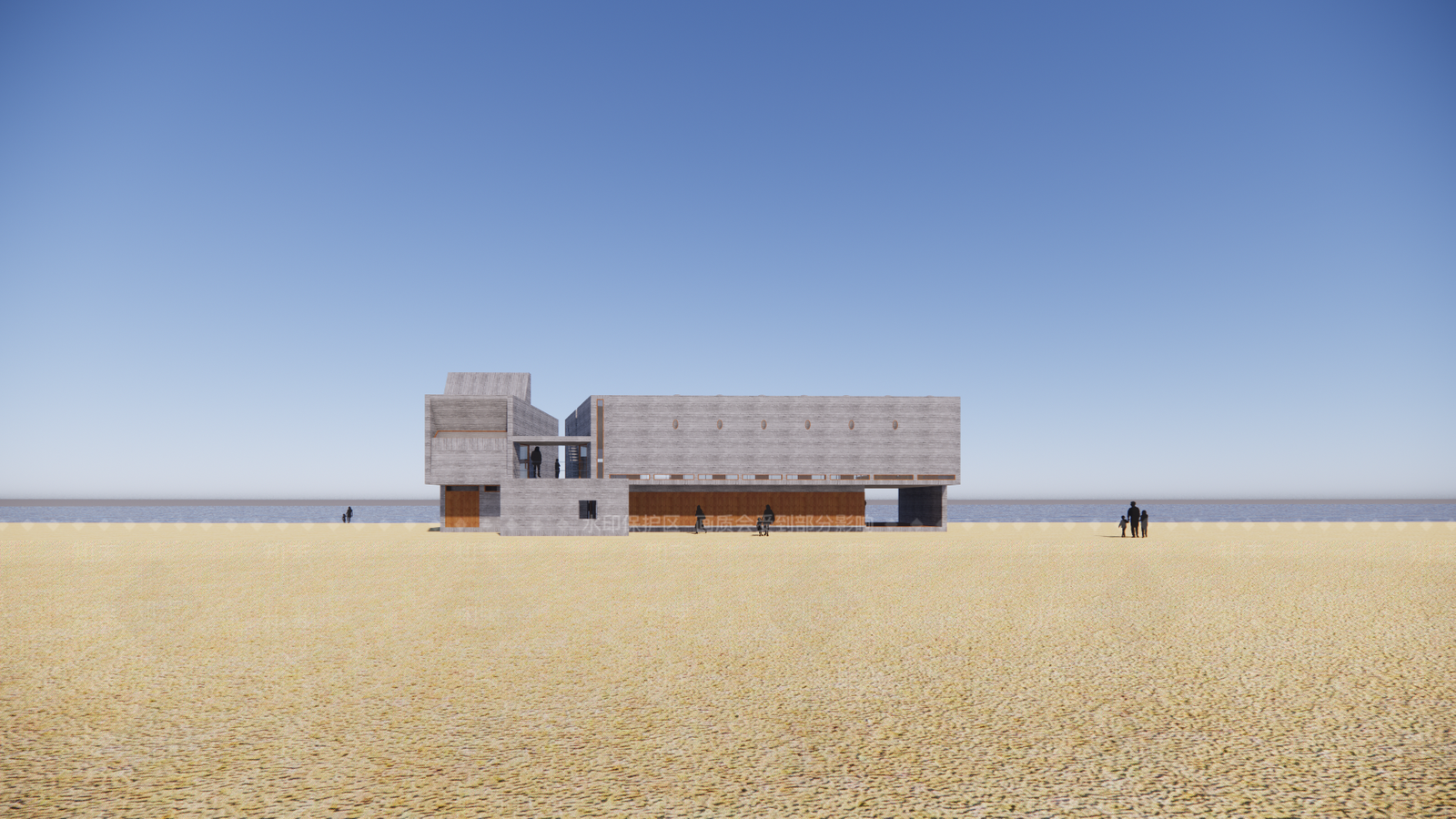 现代阿那亚海边图书馆SU模型下载【ID:1143544211】