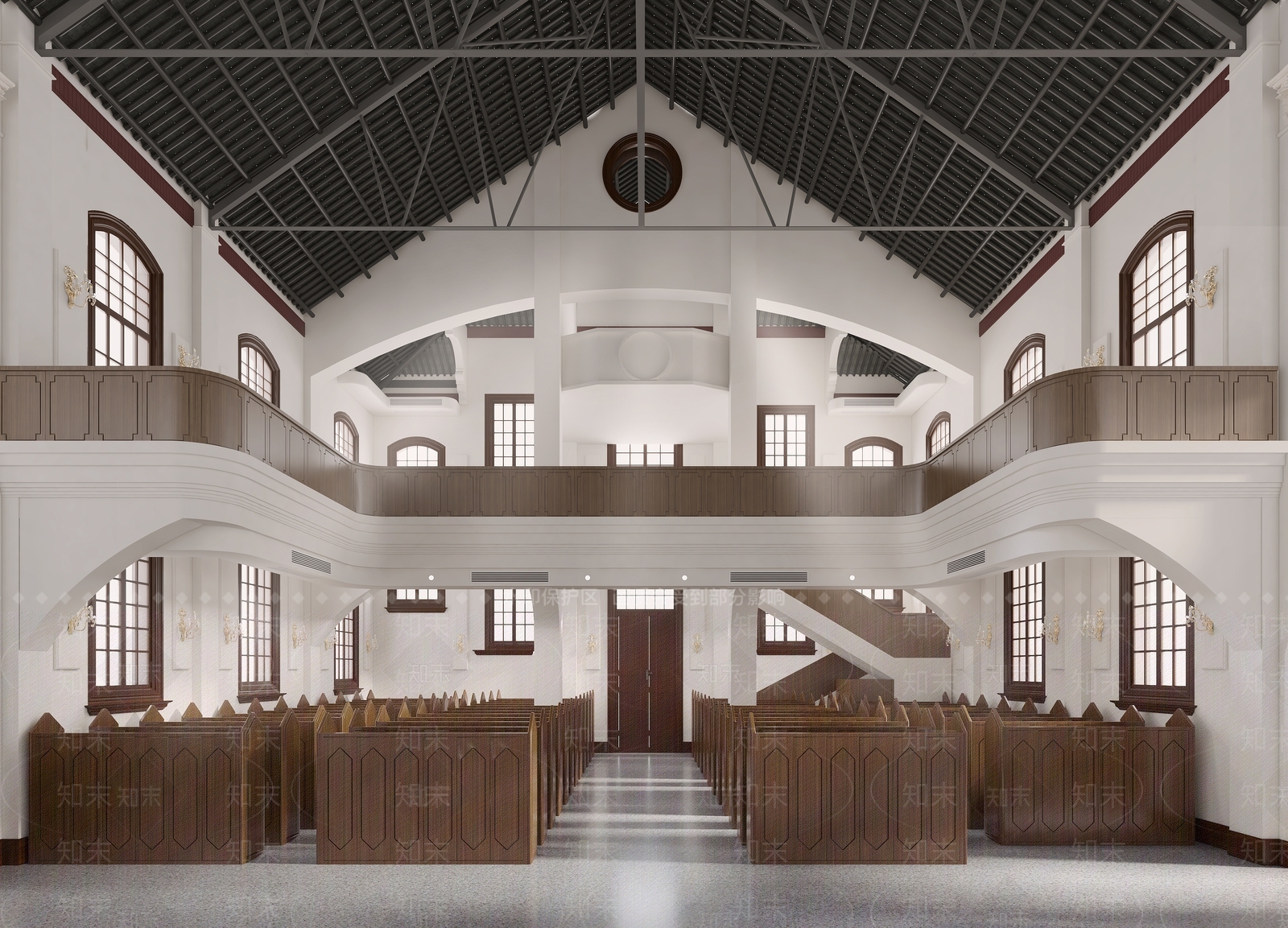 简欧教堂3D模型下载【ID:1143544690】