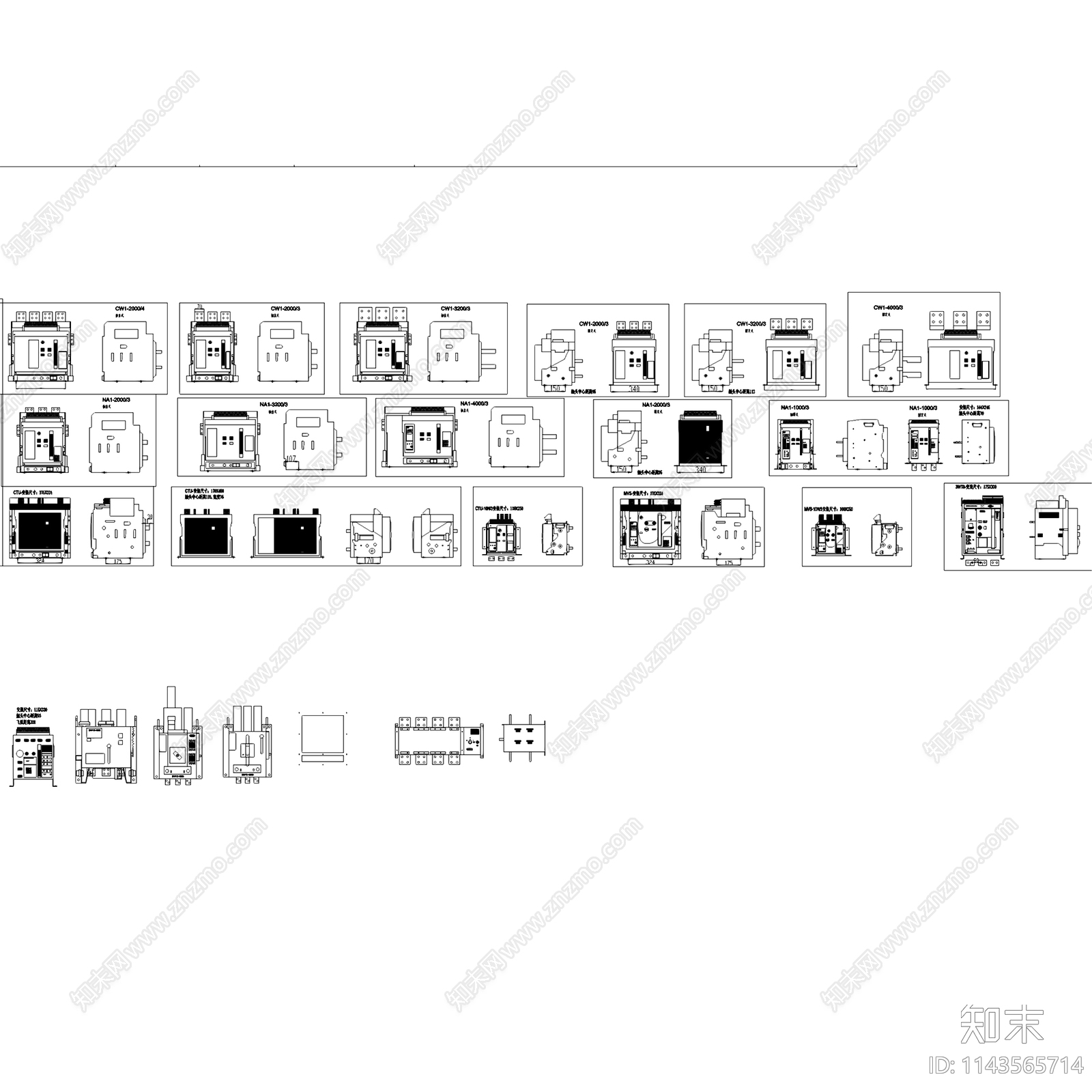 正泰电气模块元件断路器继电器开关施工图下载【ID:1143565714】