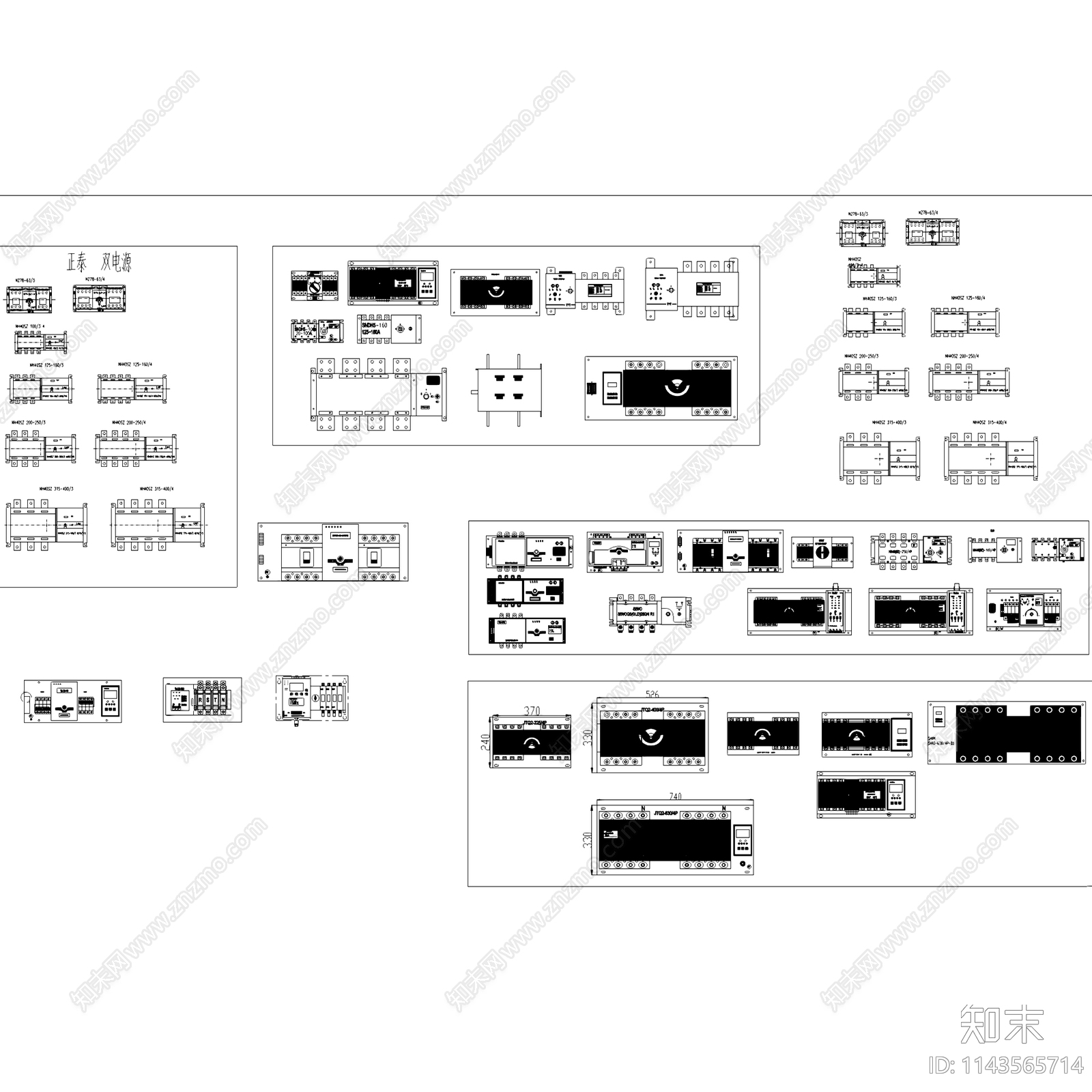 正泰电气模块元件断路器继电器开关施工图下载【ID:1143565714】