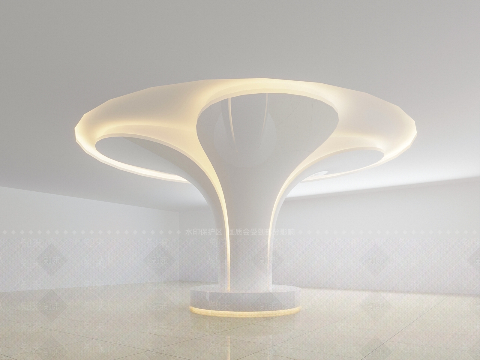 现代异形装饰柱3D模型下载【ID:1143572044】