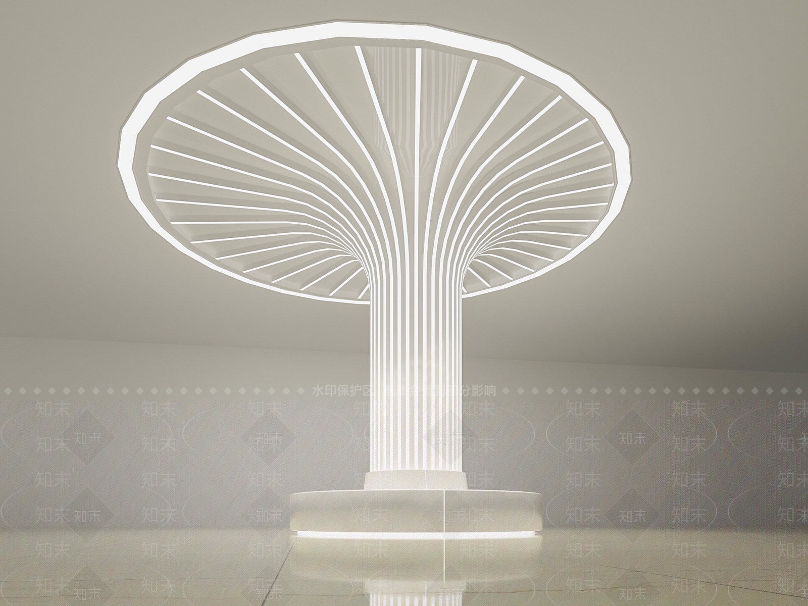 现代装饰柱3D模型下载【ID:1143572155】