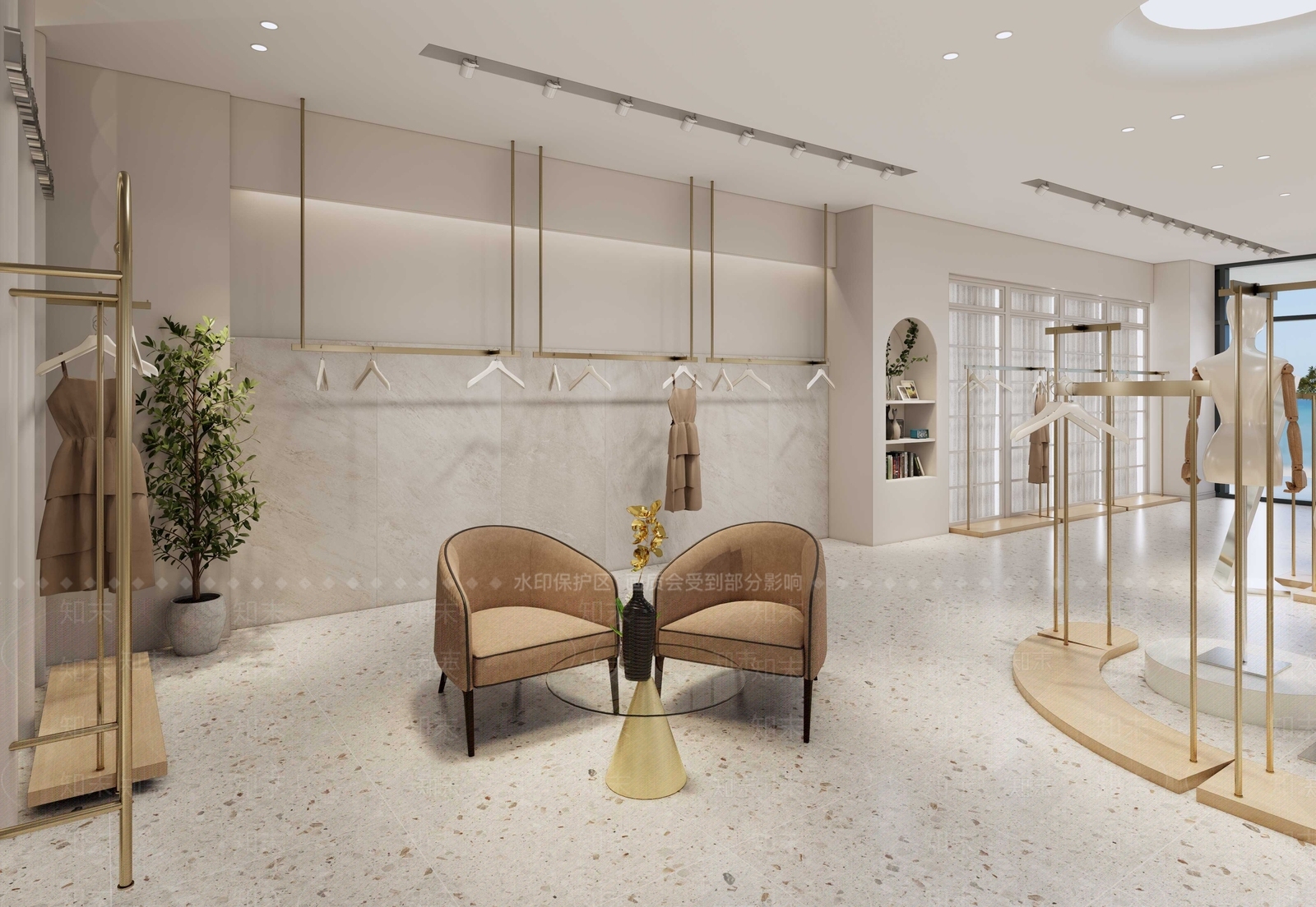 现代女装店SU模型下载【ID:1143580314】