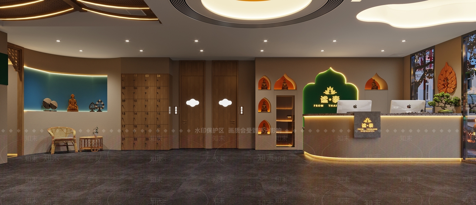 泰式洗浴中心3D模型下载【ID:1143581097】