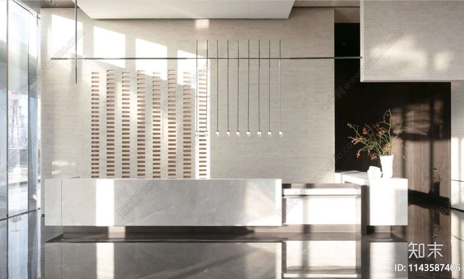 融创沣东售楼处室内施工图下载【ID:1143587406】