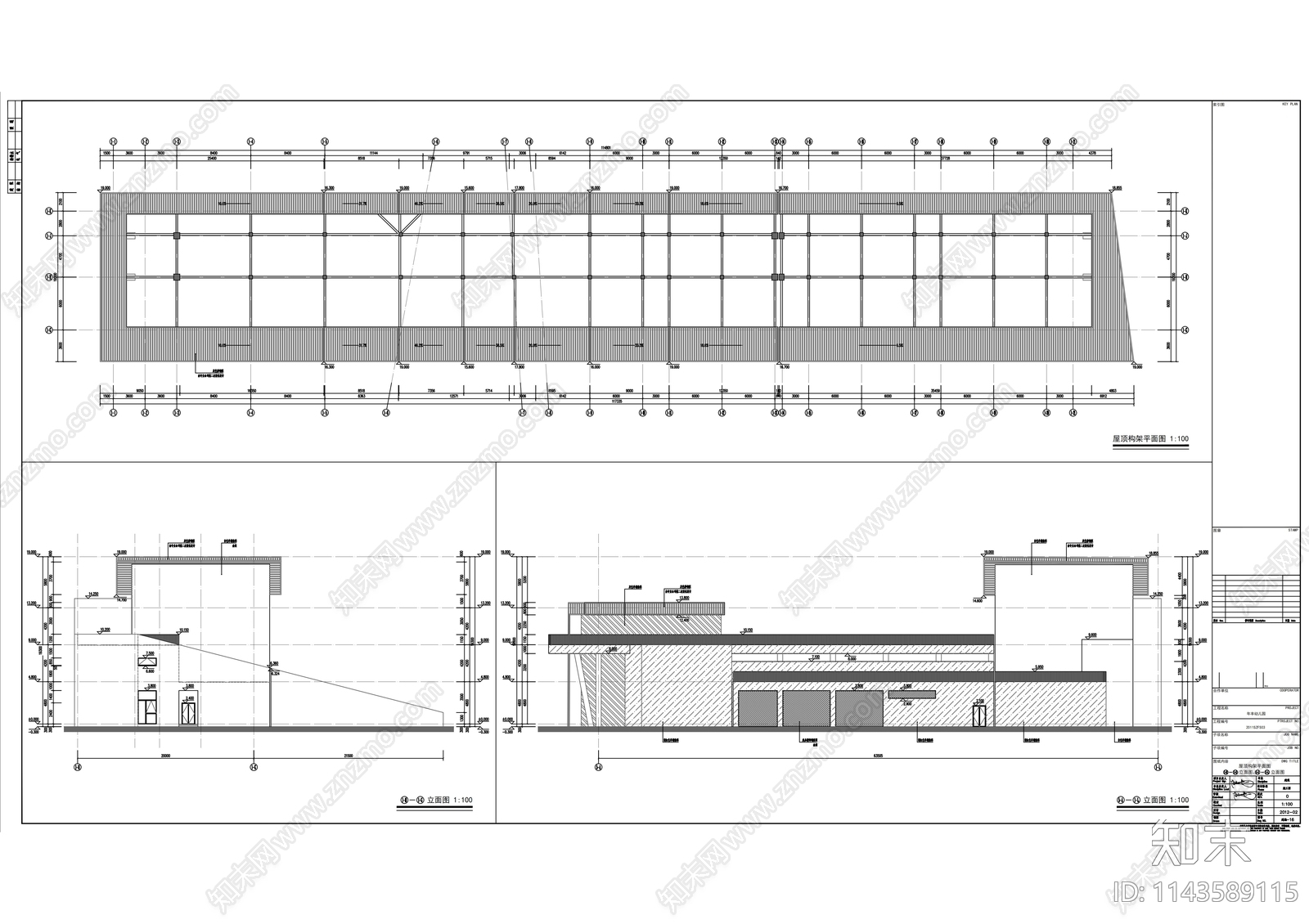 年丰幼儿园建筑cad施工图下载【ID:1143589115】