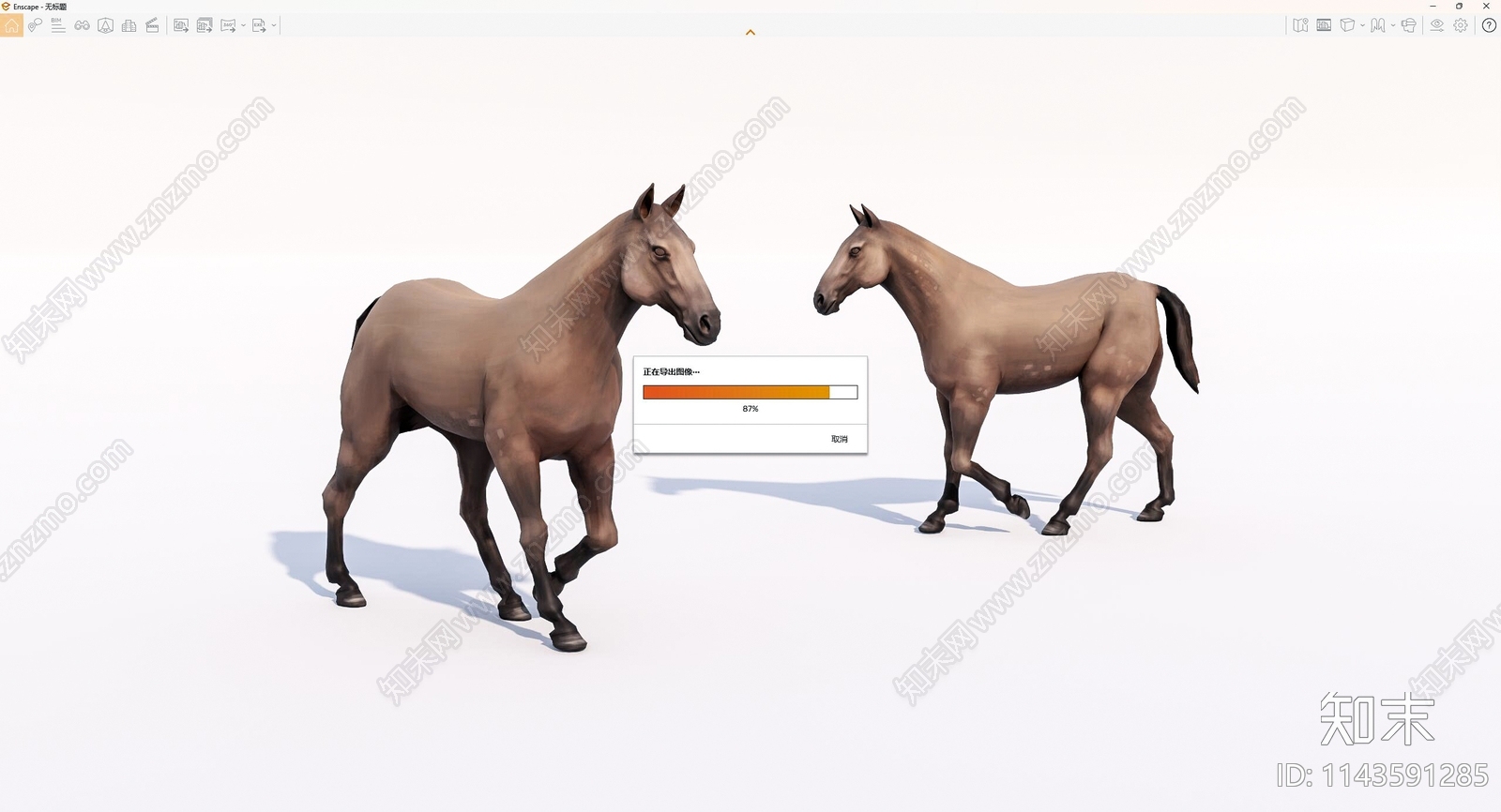 动物骏马SU模型下载【ID:1143591285】