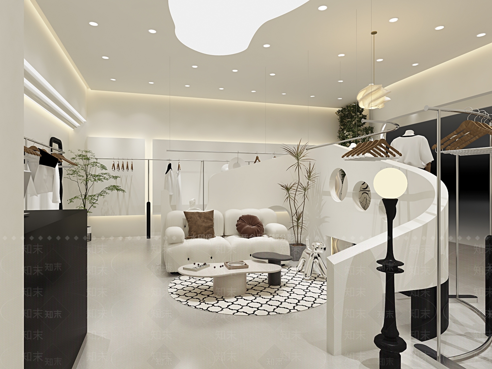 轻法式女装店3D模型下载【ID:1143594494】