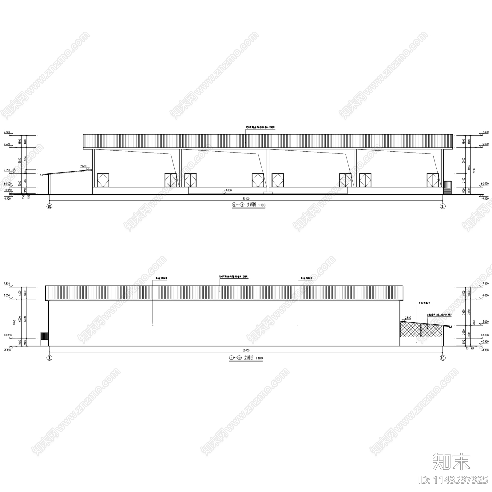 寻甸县金所街道办冷库建筑cad施工图下载【ID:1143597925】