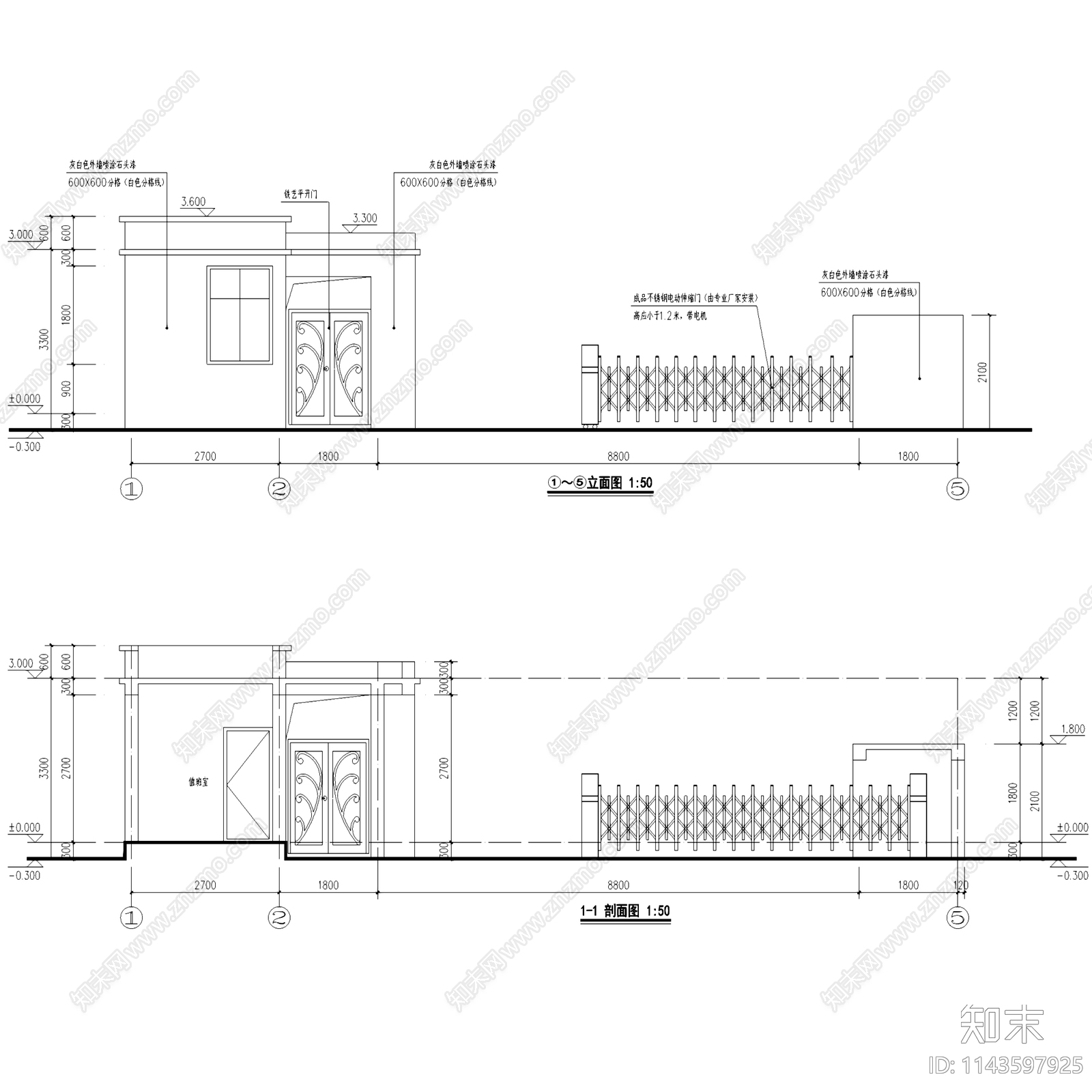 寻甸县金所街道办冷库建筑cad施工图下载【ID:1143597925】