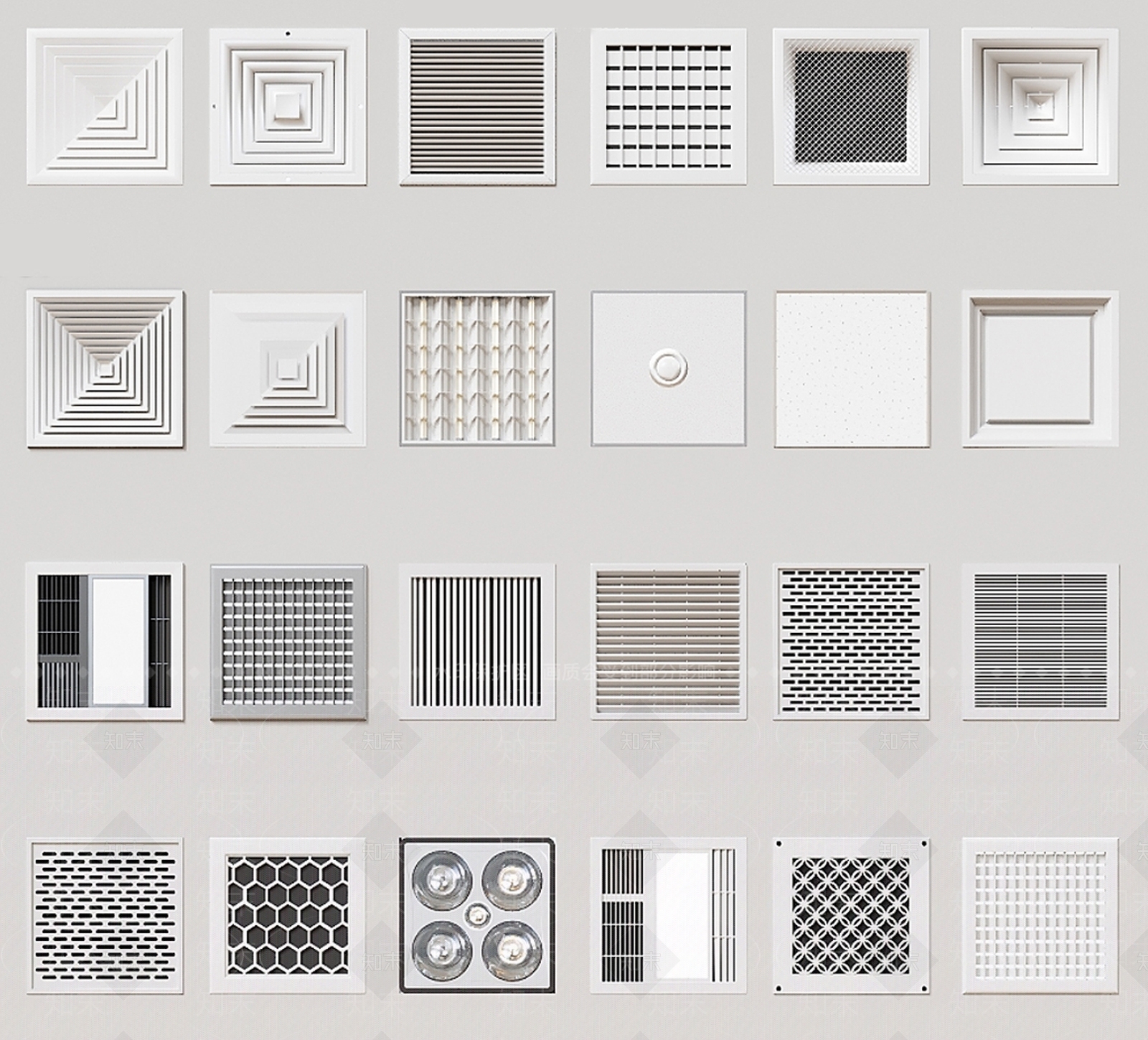 现代浴霸3D模型下载【ID:1143630185】