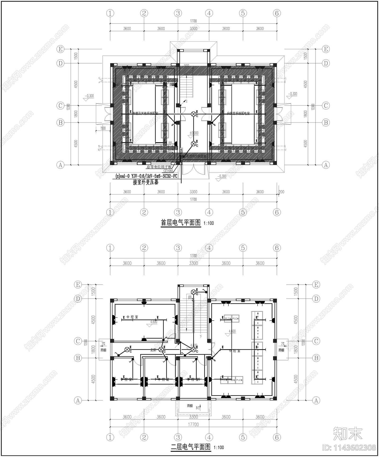 石灰窑设备控制室全套cad施工图下载【ID:1143602308】