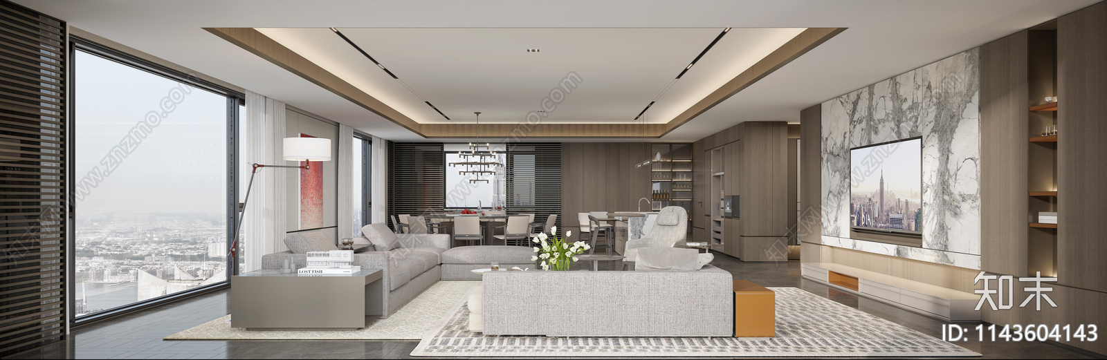 丹健国际常州嘉宏400平层家装施工图下载【ID:1143604143】