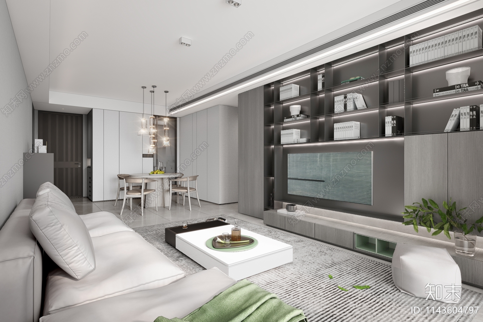 丹健国际金茂太原平层家装施工图下载【ID:1143604797】