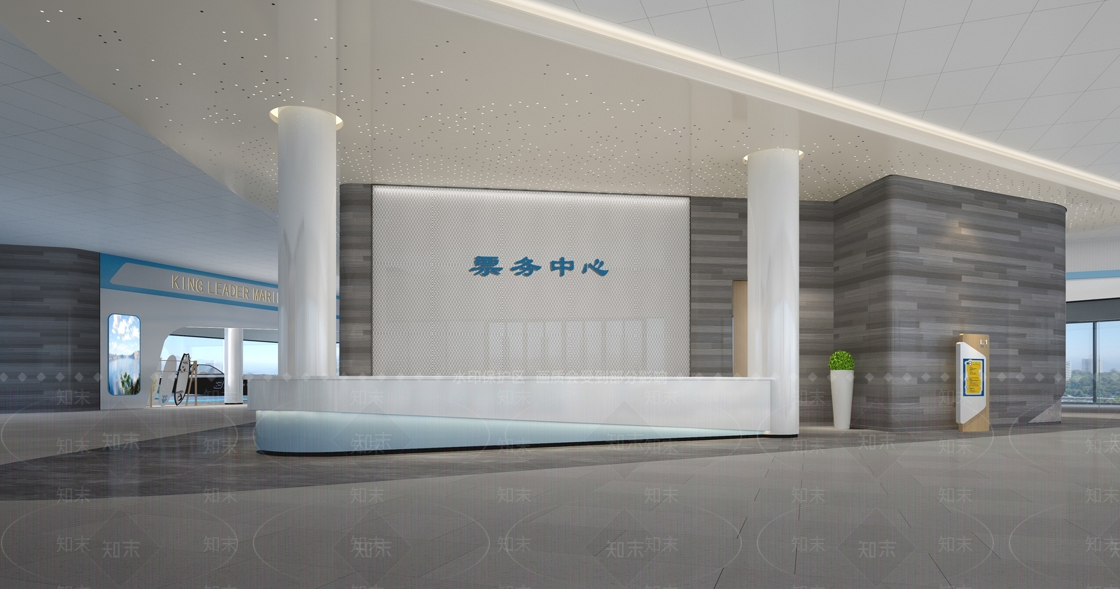 票务服务中心3D模型下载【ID:1143637545】