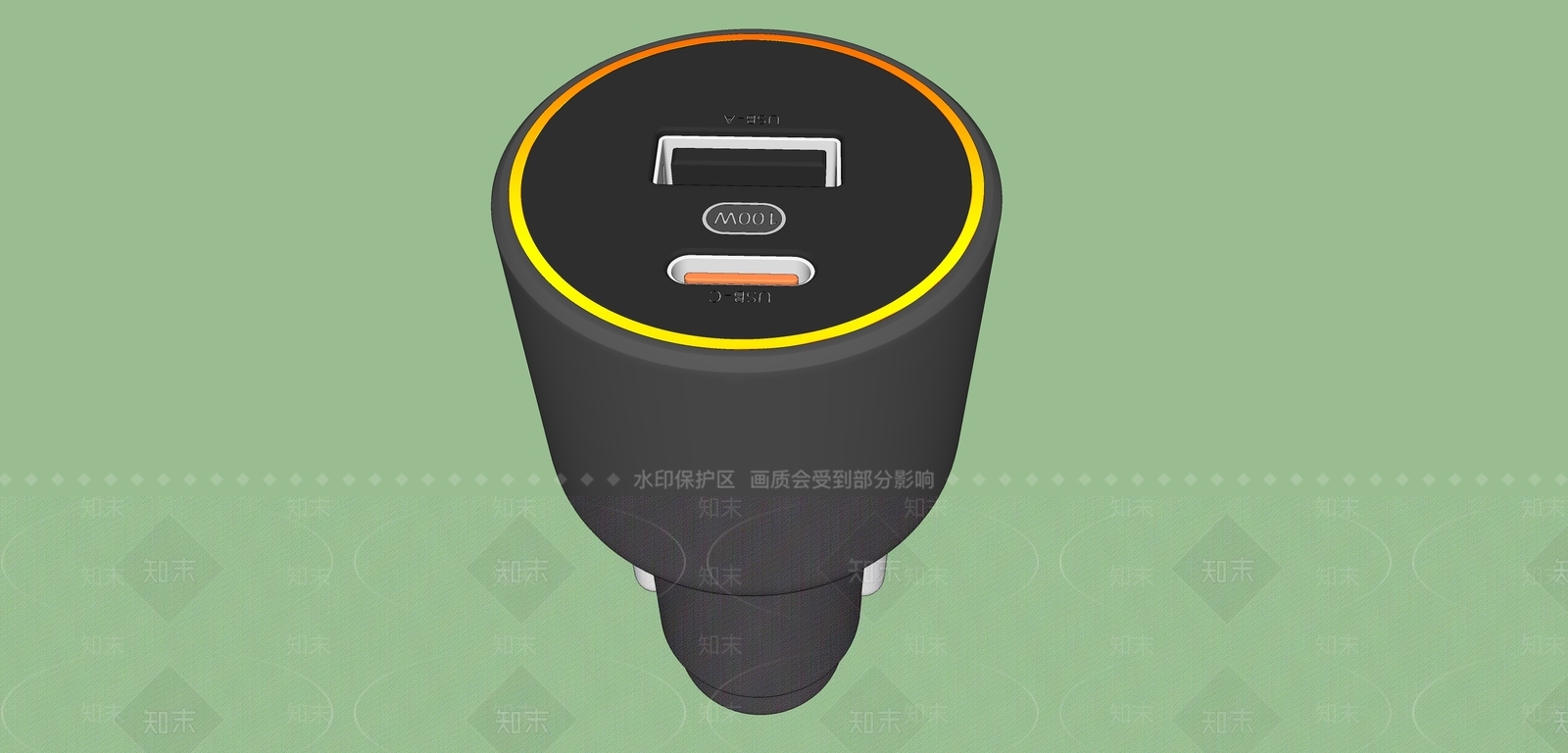 汽车手机充电器接口SU模型下载【ID:1143606319】