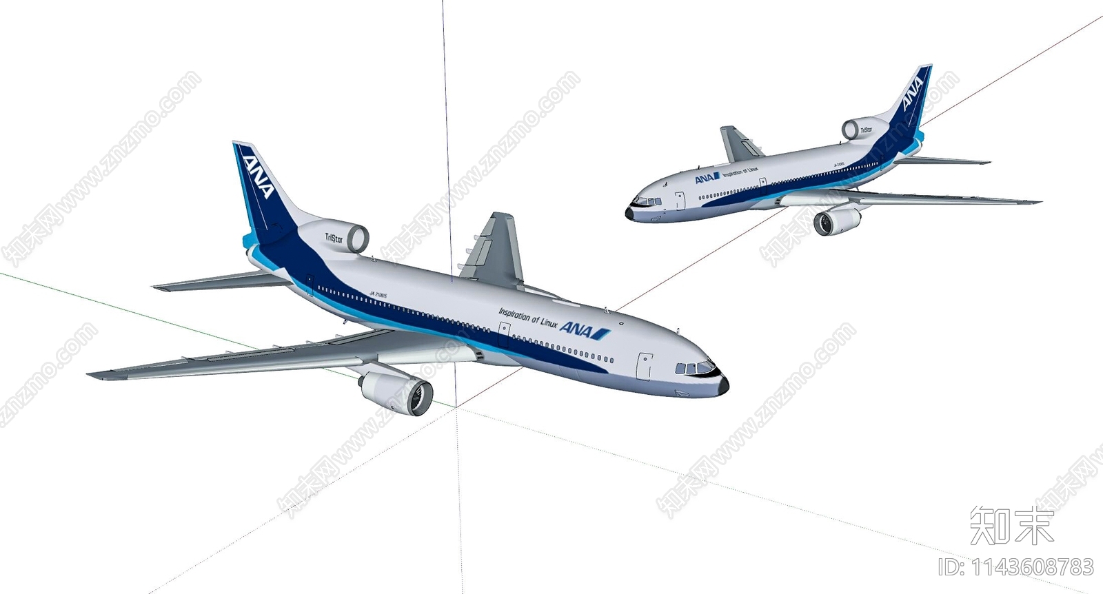 飞机SU模型下载【ID:1143608783】