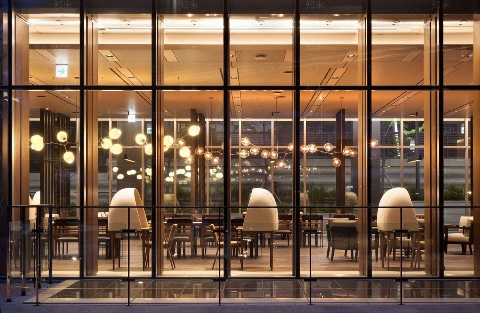 现代餐厅氛围橱窗高清贴图贴图下载【ID:1195380060】