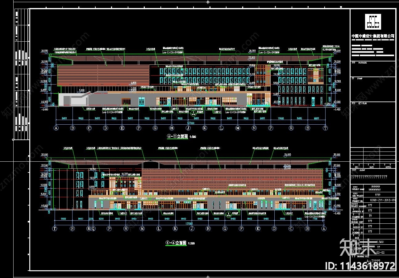赣州游泳馆建筑cad施工图下载【ID:1143618972】