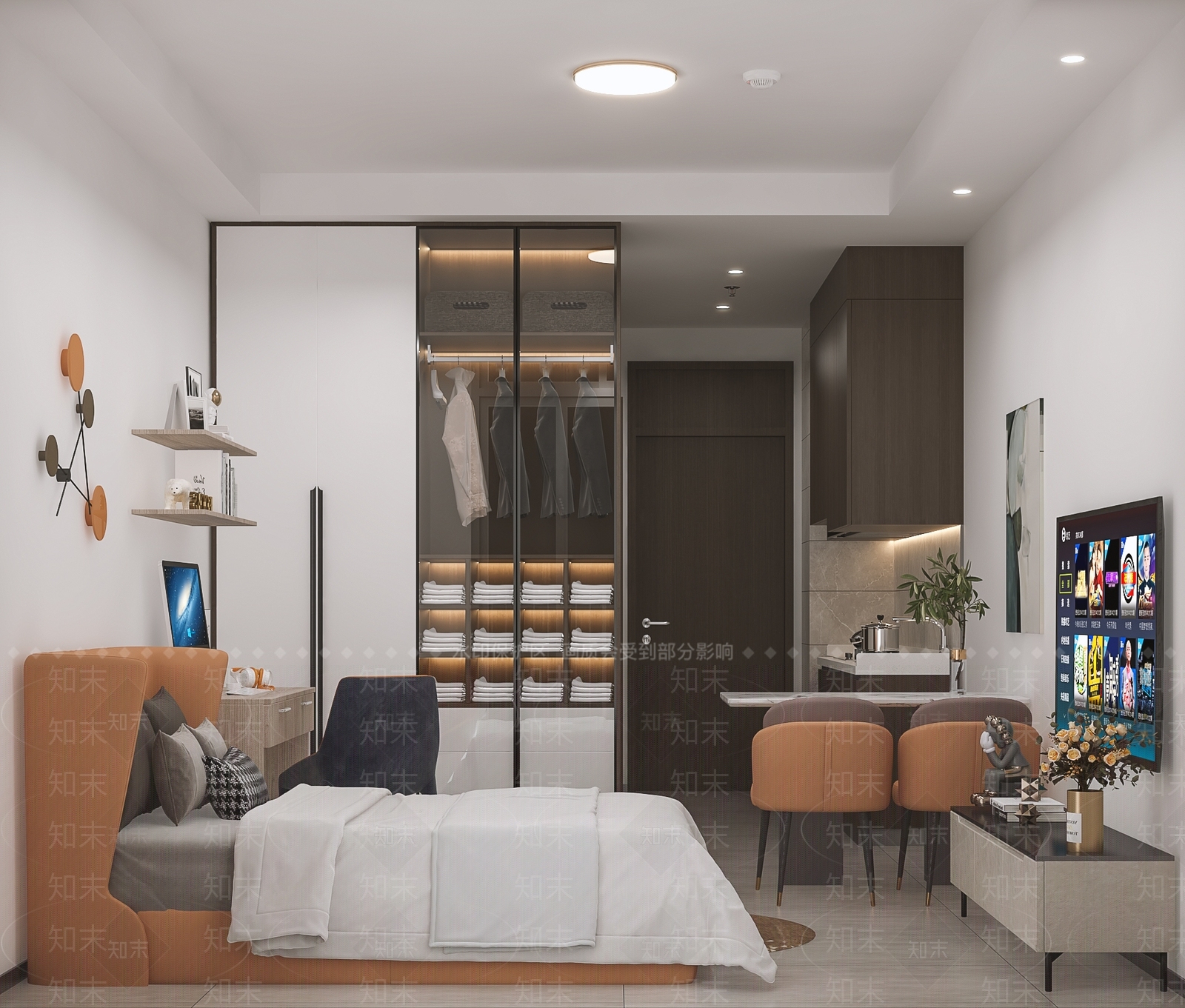 现代老师宿舍3D模型下载【ID:1143621404】