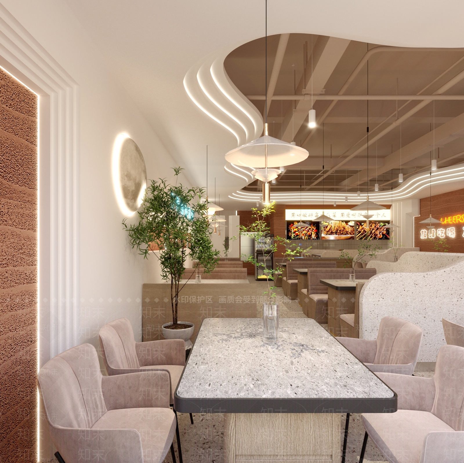 其他餐饮空间烤串店3D模型下载【ID:1143631144】