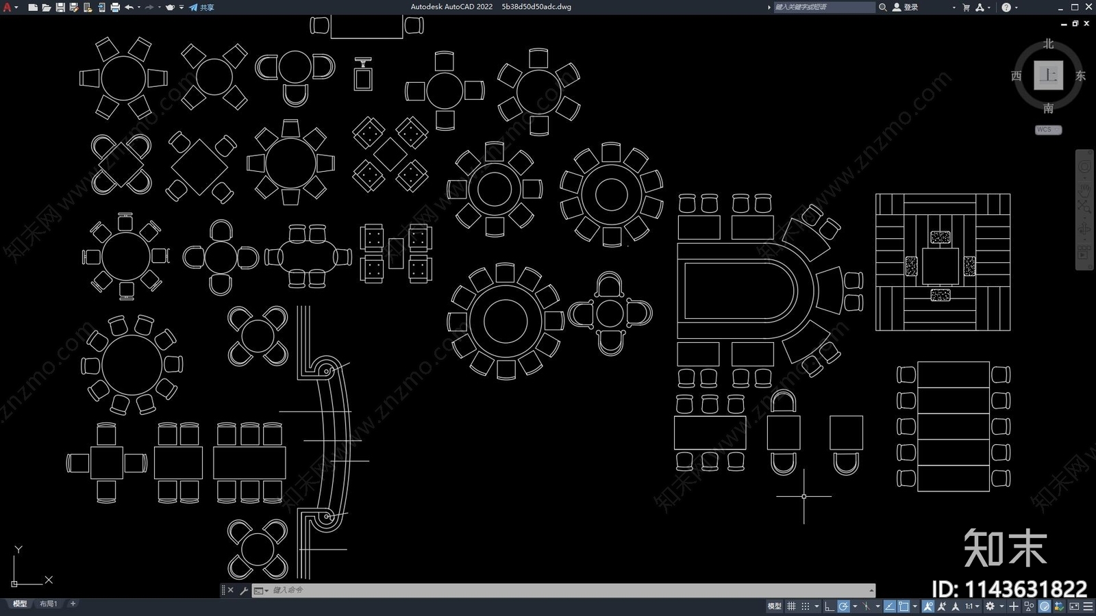 餐桌椅施工图下载【ID:1143631822】