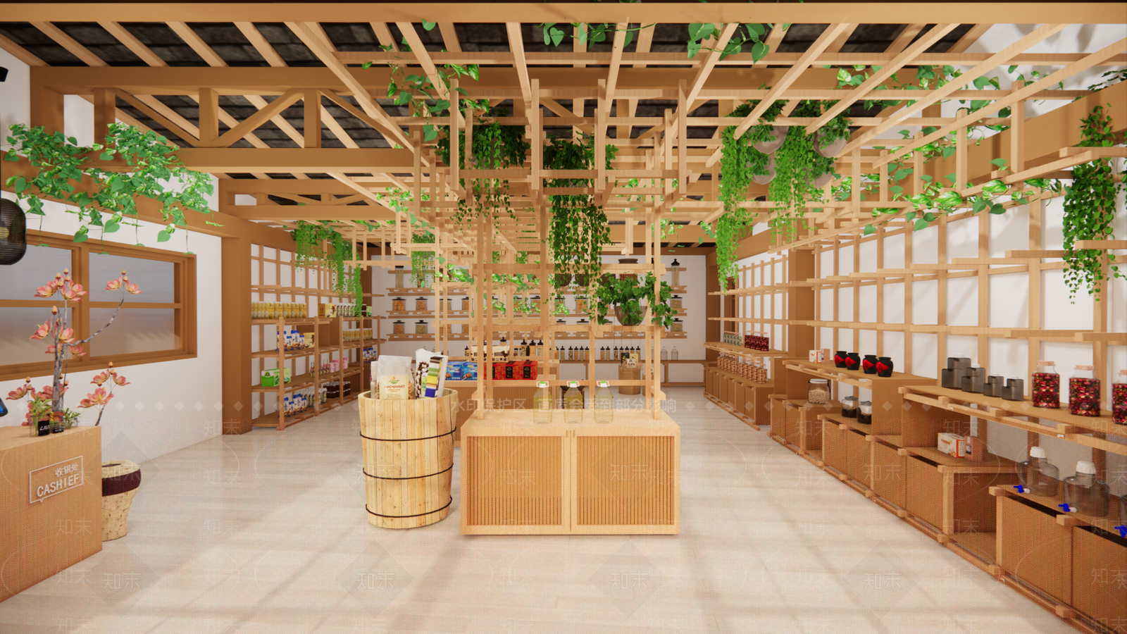 现代农产品小超市SU模型下载【ID:1143638836】