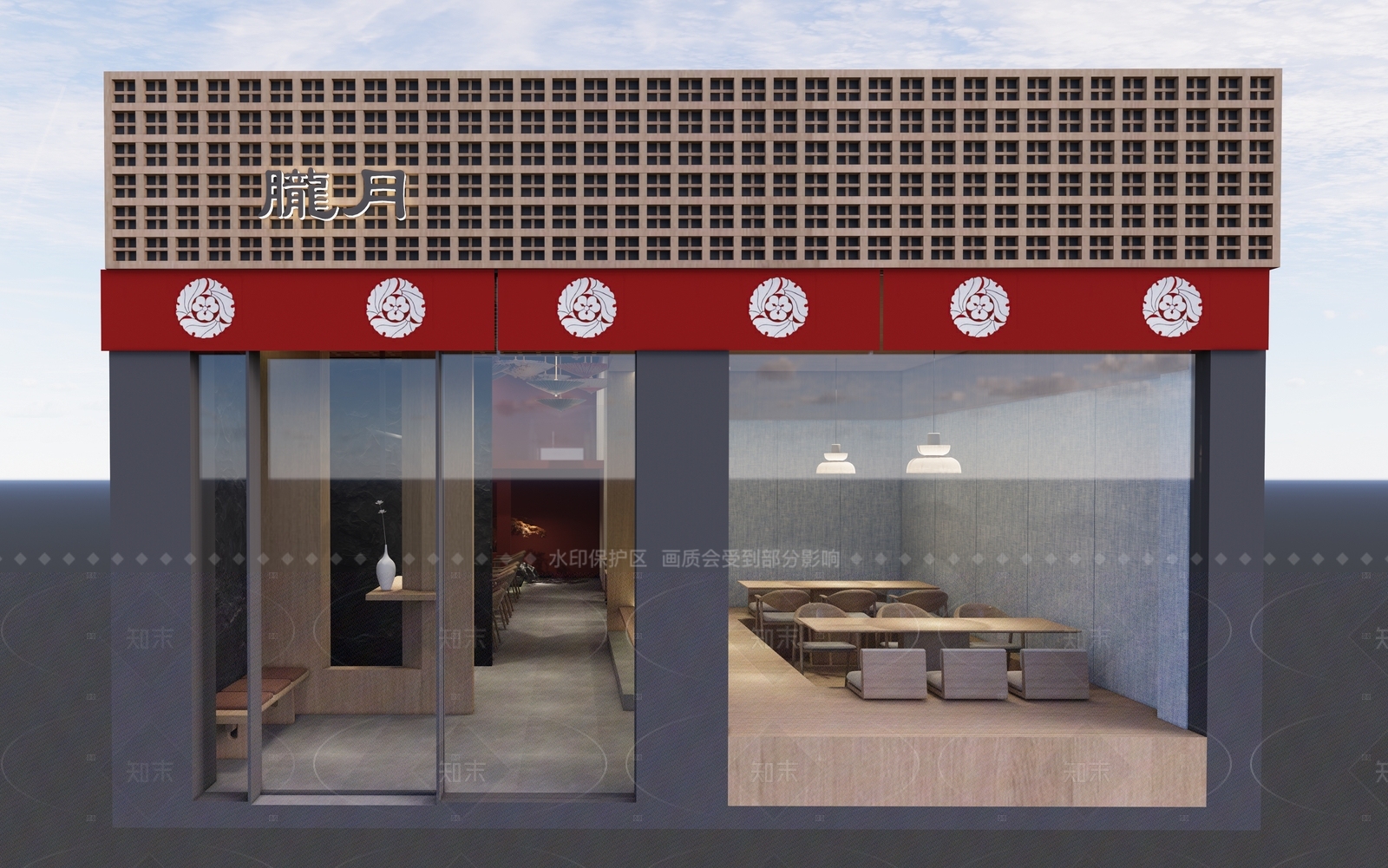 日式日料店SU模型下载【ID:1215946864】