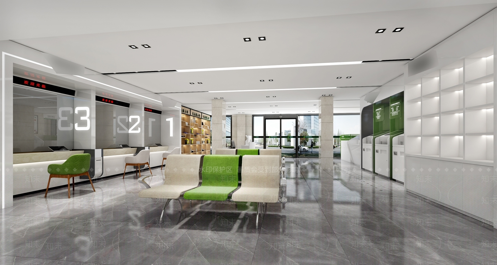 邮政大厅3D模型下载【ID:1143652239】