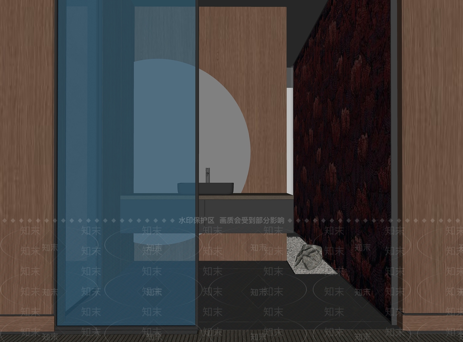 现代公共卫生间SU模型下载【ID:1143659623】
