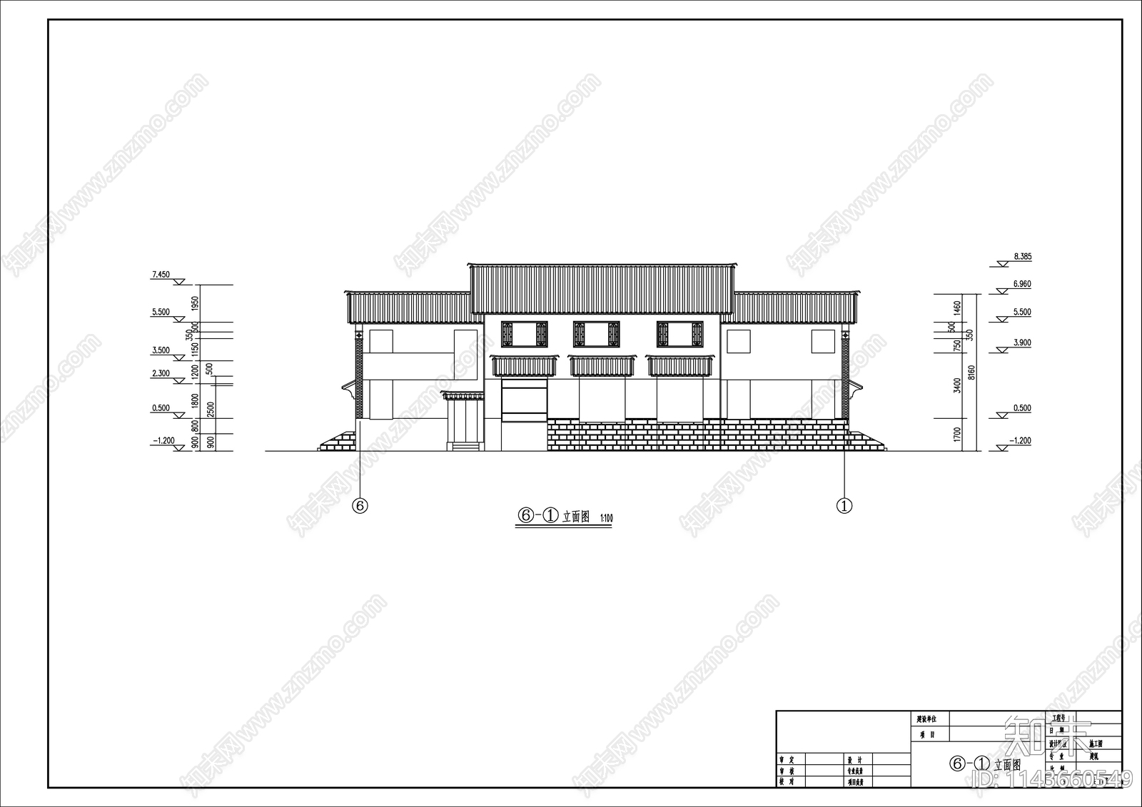 云南某餐厅建筑cad施工图下载【ID:1143660549】