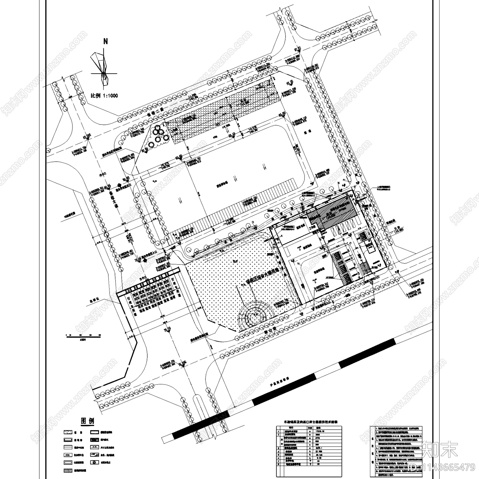 湘潭进口肉类指定检查场冷库建筑cad施工图下载【ID:1143665479】