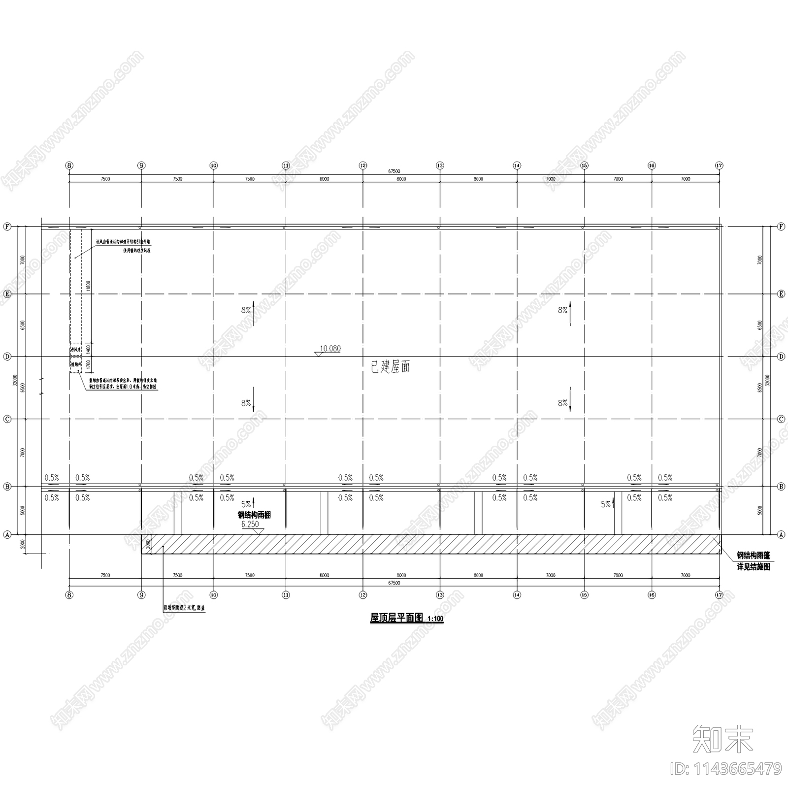 湘潭进口肉类指定检查场冷库建筑cad施工图下载【ID:1143665479】