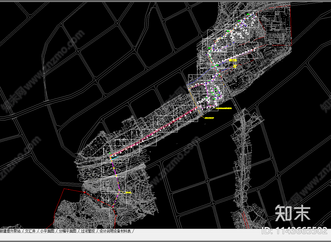 整套某县城管网给排水cad施工图下载【ID:1143665502】