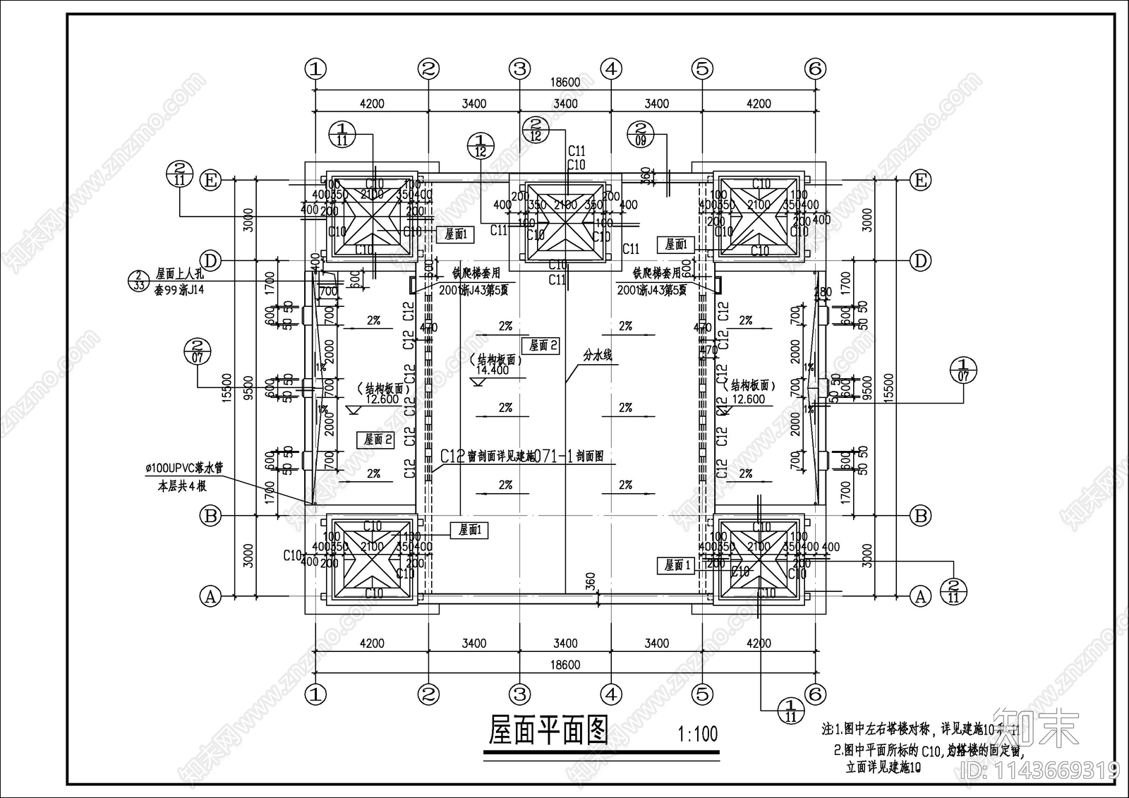 某教堂建筑施工图下载【ID:1143669319】