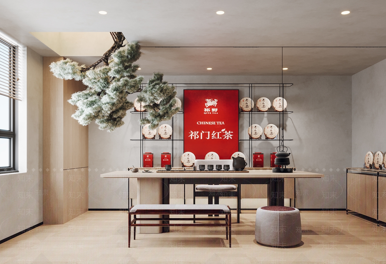 现代茶叶店3D模型下载【ID:1143674989】