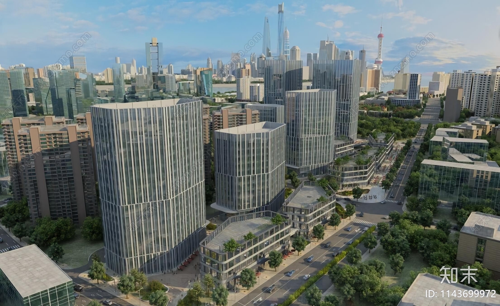 燕舞东方广场办公楼建筑cad施工图下载【ID:1143699972】