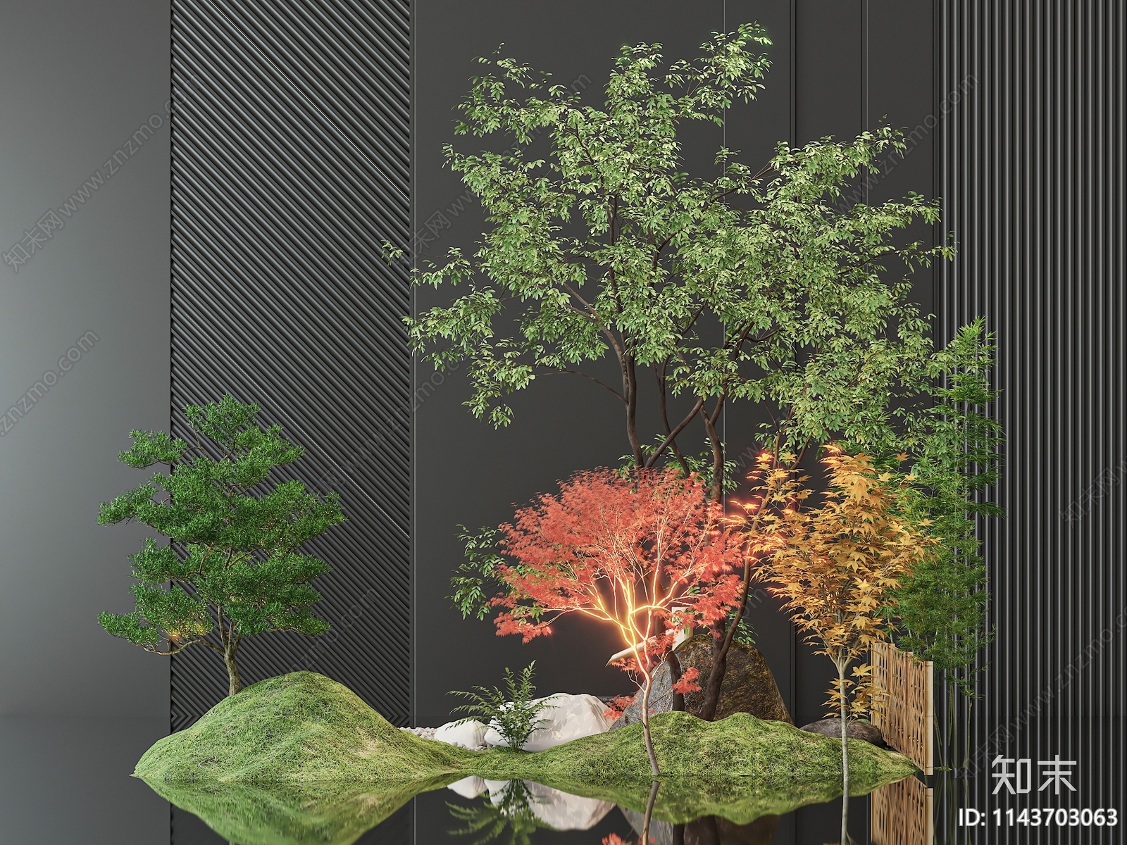 植物小景3D模型下载【ID:1143703063】