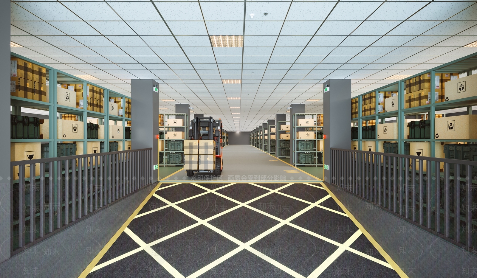 现代仓库3D模型下载【ID:1143731526】