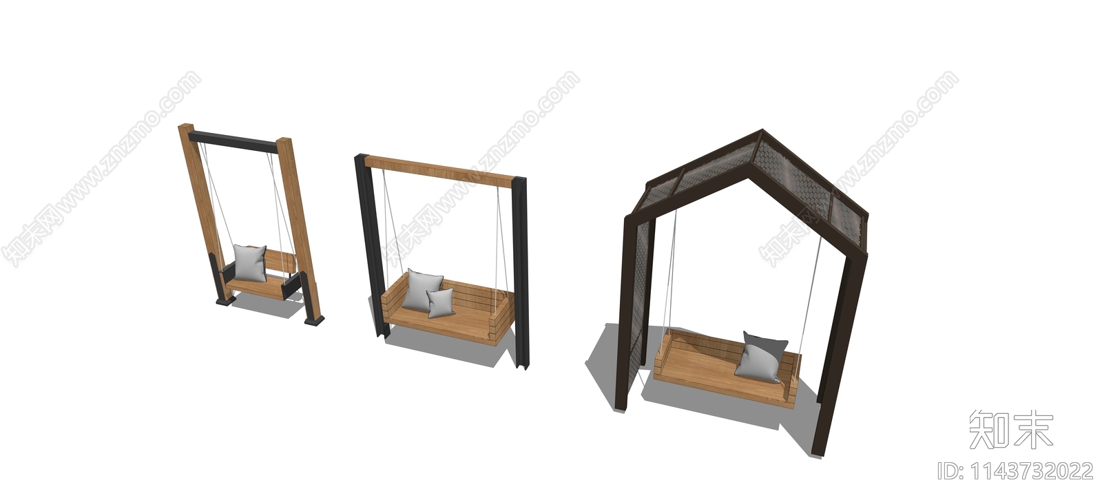 现代户外秋千SU模型下载【ID:1143732022】