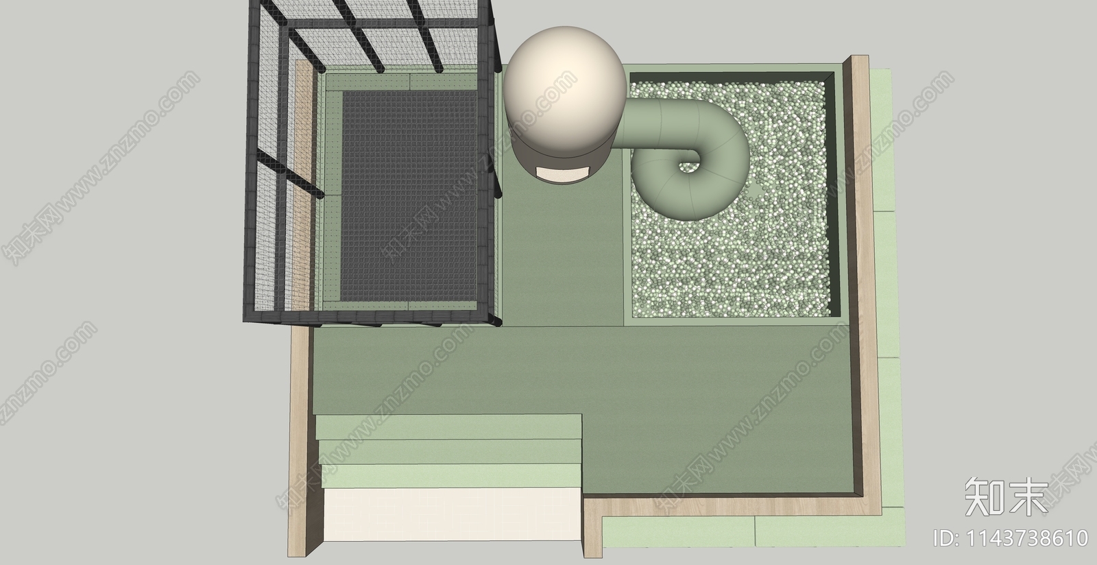 游乐设施SU模型下载【ID:1143738610】