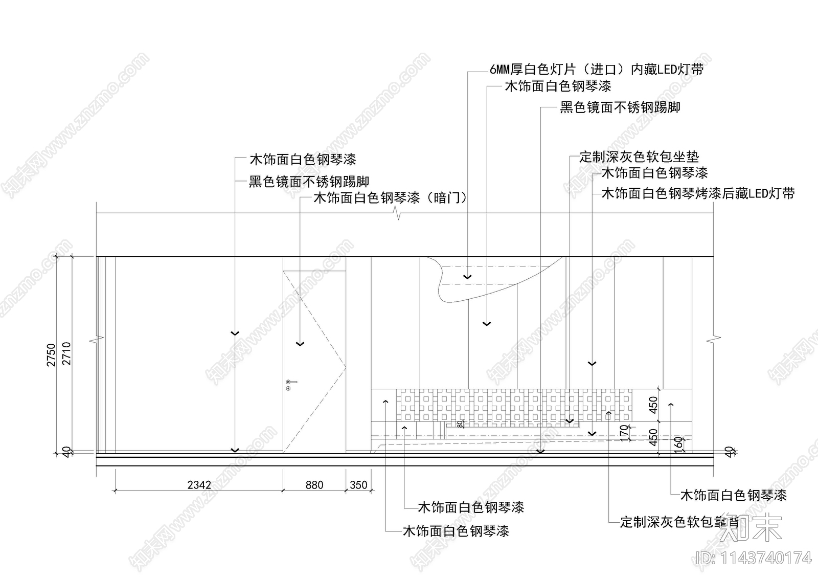 300平现代风牙科口腔诊所室内cad施工图下载【ID:1143740174】