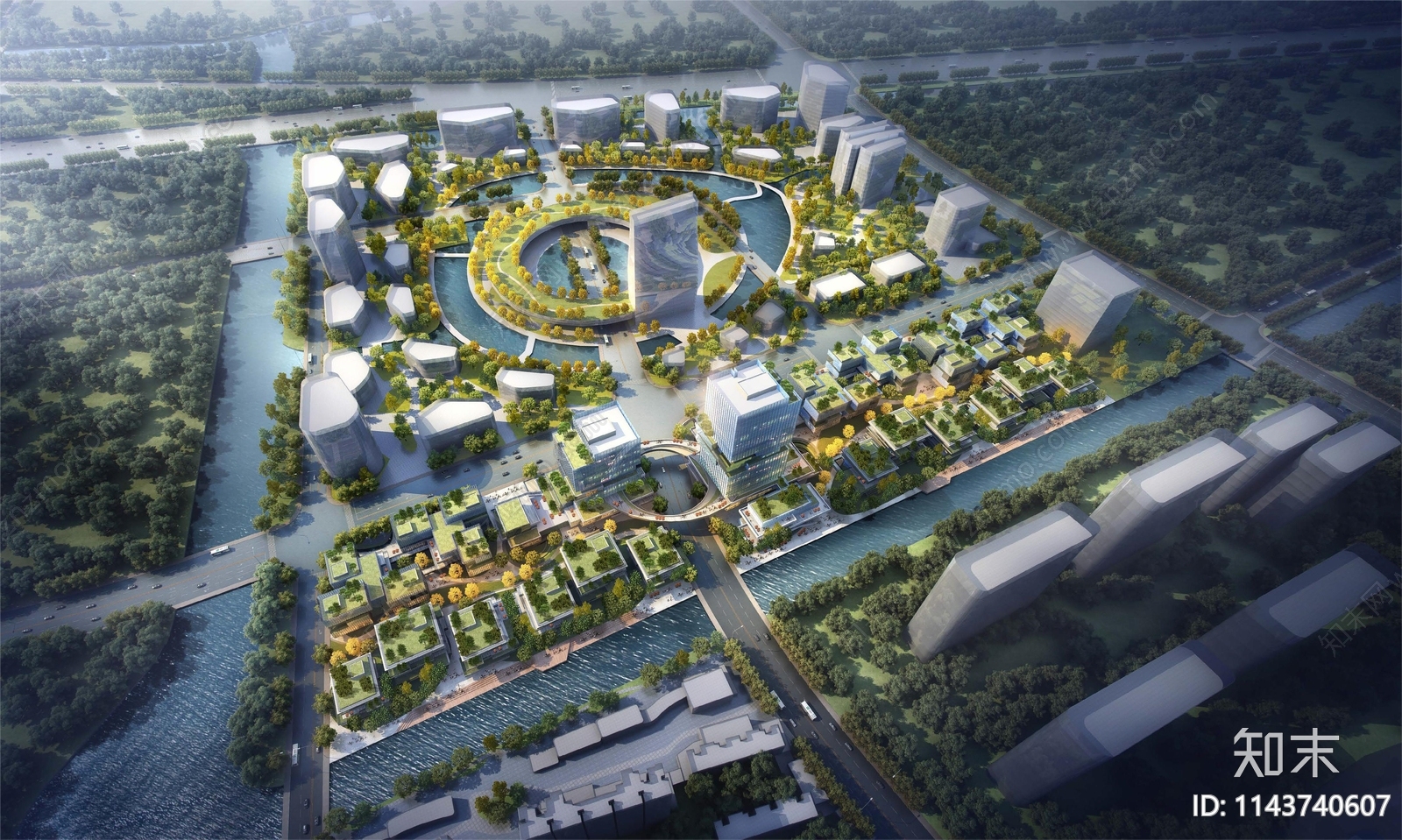 科创办公智能产业园建筑施工图下载【ID:1143740607】