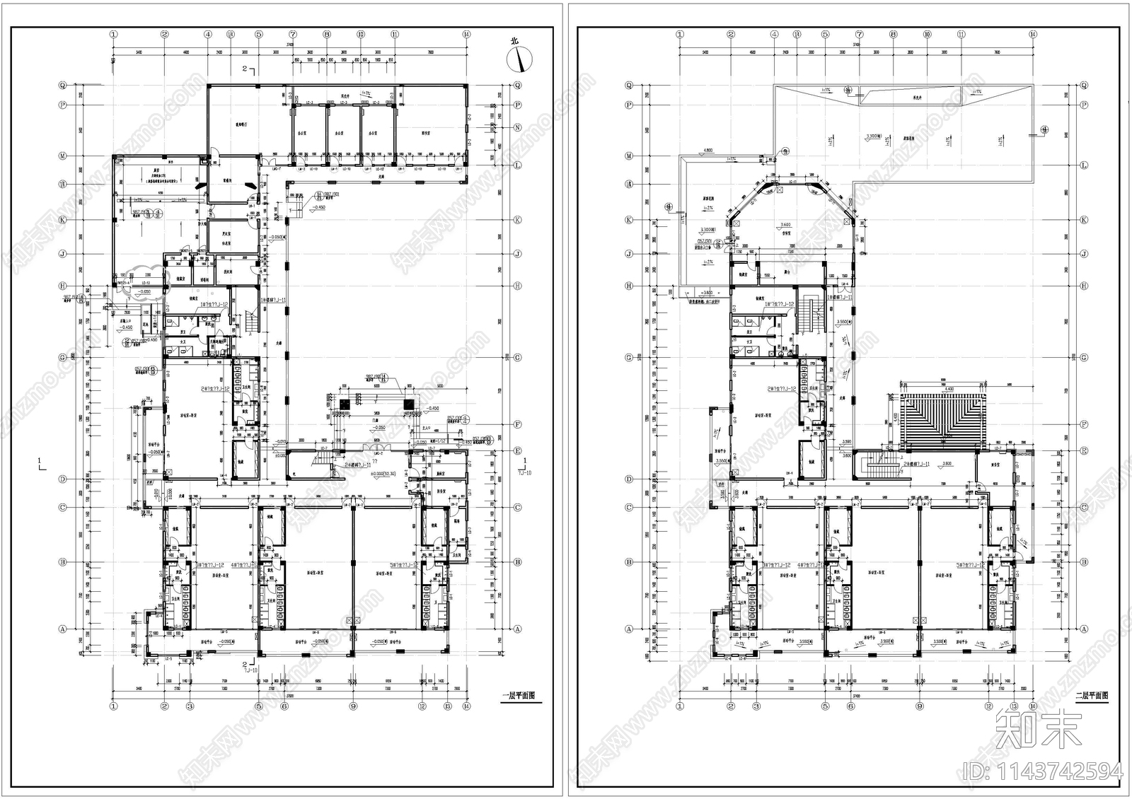 幼儿园建筑cad施工图下载【ID:1143742594】