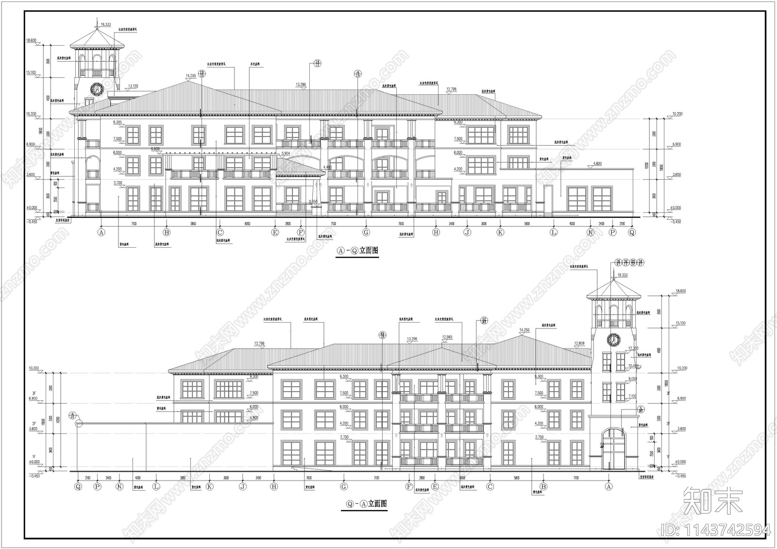 幼儿园建筑cad施工图下载【ID:1143742594】