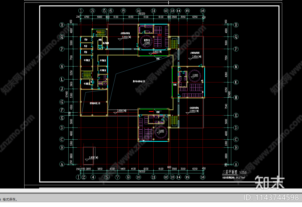 幼儿园建筑cad施工图下载【ID:1143744598】