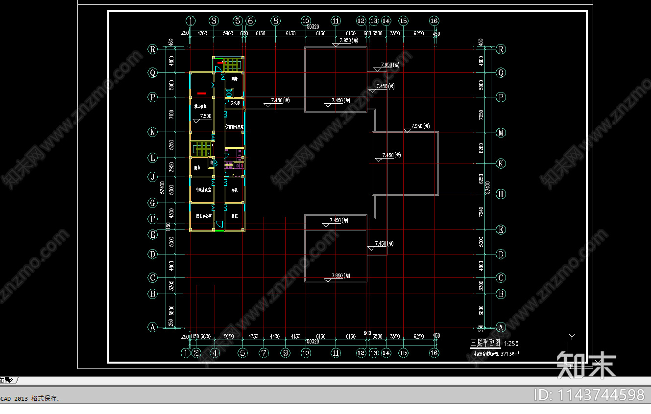 幼儿园建筑cad施工图下载【ID:1143744598】